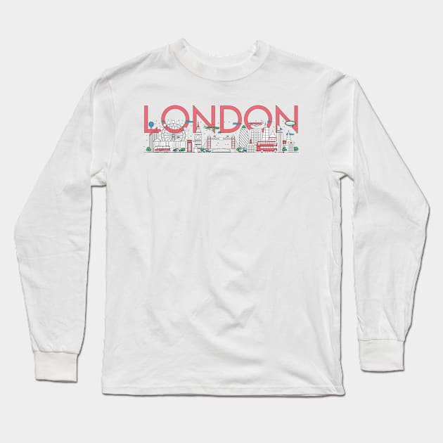 London travel Long Sleeve T-Shirt by SerenityByAlex